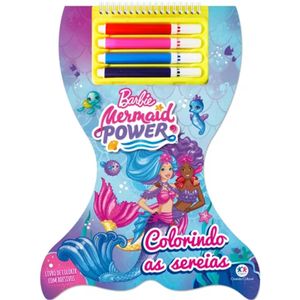 Livro Ciranda Cultural Barbie - Colorindo as Sereias