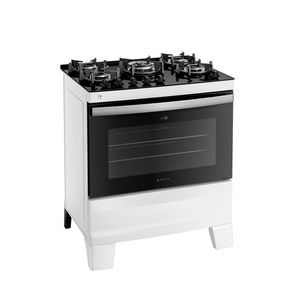 Fogão Atlas Agile Up 5 Bocas com Mesa de Vidro Bivolt - Branco