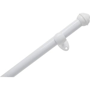 Kit Varão Bella Arte Pratiko Pro 28mm 2m com 2sup - Branco