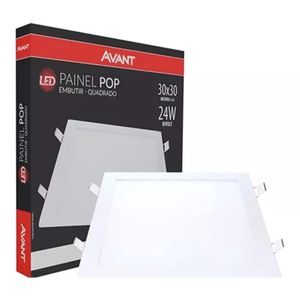 Painel Avant Led Pop Quadrado Embutir 6500k 24W
