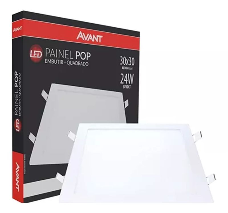 painel-avant-led-pop-quadrado-embutir-6500k-24w