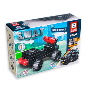 Bloco de Montar Polibrinq Swat Forças Especiais *SORTIDO*