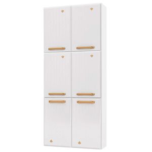 Paneleiro Duplo Telasul Diamante New 6 Portas - Branco