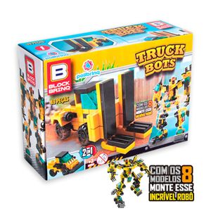 Bloco Montar Truck Bots Polibrinq *SORTIDO*