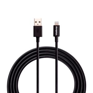 Cabo Usb Lightning Intelbras 1,2m Pvc Eual 12pp - Preto