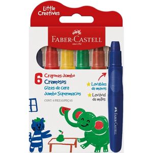 Giz de Cera Faber-Castell Jumbo Little Creatives