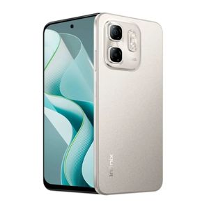 Smartphone Infinix Hot 50i 4GB RAM 256GB 4G Câmera Dupla 48MP+ Selfie 8MP NFC 5000mAh 6,7” 120Hz - Prata