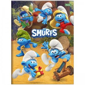 Caderno Foroni Capa Dura  Os Smurfs 80 Folhas *SORTIDO*
