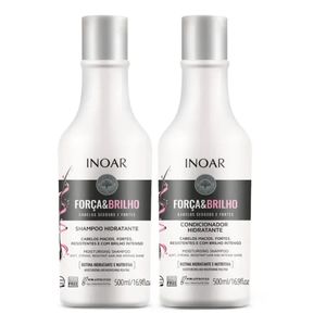 Kit Força e Brilho Inoar Shampoo e Condicionador - 500ml