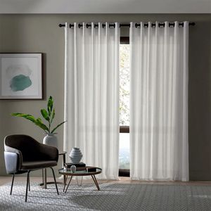 Cortina Bella Janela Duplex 3,60m x 2,50m Natural/Linho 01