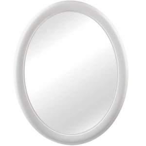 Espelho Atlas Moldura de Plástico Oval Branco
