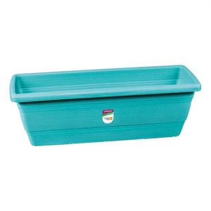 Floreira Atlas para Jardim Plástica 50cm - Azul