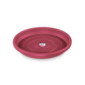 Prato para Vaso Atlas Redondo Bordô - 10cm