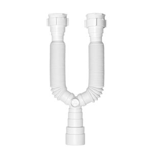 Sifão Atlas Tubo Extensivo Plástico Duplo - 720mm