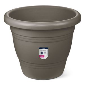 Vaso Atlas para Jardim Plástico Cinza - 45cm