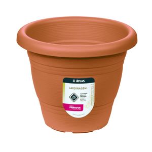 Vaso Atlas para Jardim Plástico Ocre - 17cm