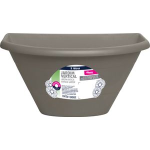 Vaso Atlas para Jardim vertical Plástico Cinza