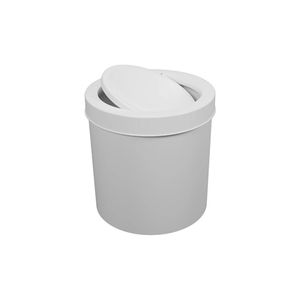 Cesto Astra Multiuso com Tampa basculante Branco - 6 Litros