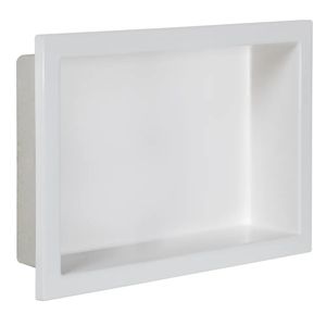 Nicho Astra Plástico com Fibra Vidro Preto - 30 x 45 x 10cm