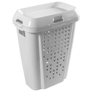 Roupeiro Astra Plástico Telado Branco - 70 Litros