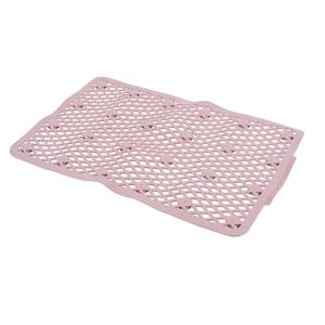Tapete Astra Losango de Plástico Flexível Rosê - 50 x 32cm