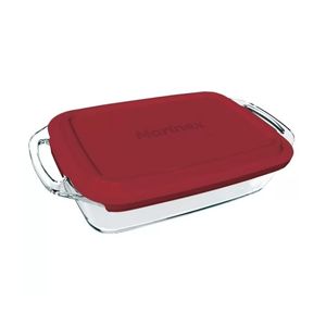 Assadeira Retangular Nadir com Tampa Marinex Seletta - 3,5 Litros