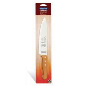 Faca para Carne Tramontina Churrasco com Lâminas em Aço Inox e Cabo de Madeira Natural 8