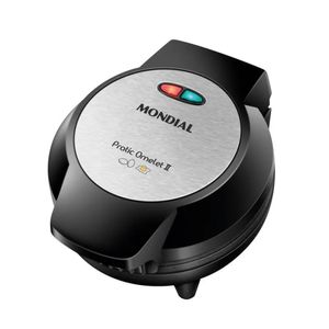 Ometeleira Pratic Mondial Preto/Inox OM-04-BI - 127V