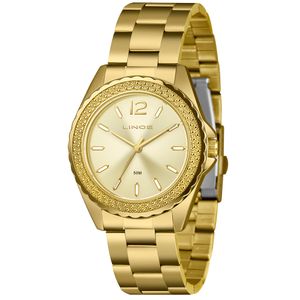 Relógio Feminino Lince Dourado - LRG4780L40