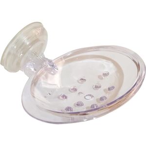 Saboneteira Astra Plástica Cristal com Ventosa