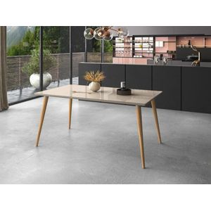 Mesa de Jantar Casa D Veneza Plus com tampo de Vidro - 1,20m