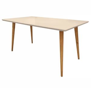 Mesa de Jantar Casa D Veneza Plus com Tampo de Vidro - 1,60m