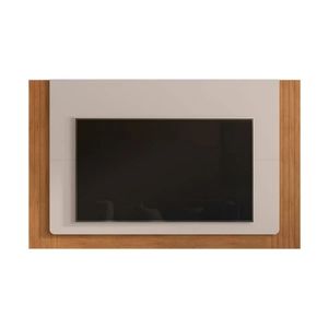 Painel Casa D Roma para TV de Até 60" - Off White/Cedro