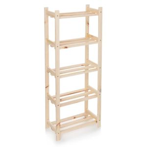 Estante Bemfixa Pinus com 5 Prateleira - 1500 x 60 x 28cm