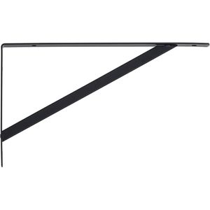 Suporte Bemfixa Mão Francesa Simples Preto - 25cm
