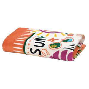 Toalha de Praia Döhler Velour Summer Verão - 76 x 152cm