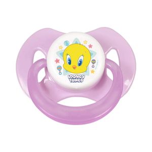 Chupeta BabyGo com Capuz Looney Tunes T1 - Rosa