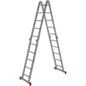 Escada Articulada Botafogo de Alumínio - 5x4 Degraus