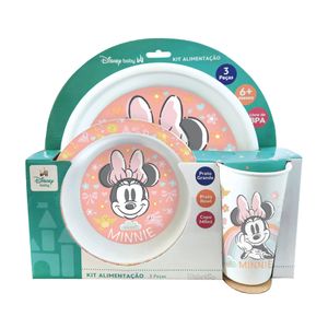 Kit Alimentação BabyGo Minnie - 3 Peças
