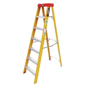 Escada de Fibra Tesoura Botafogo Prática - 6 Degraus
