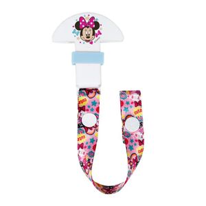 Prendedor de Chupeta BabyGo Fita Decorada - Minnie
