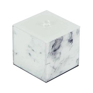 Porta Algodão Btc com Tampa -  Branco