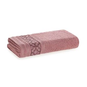 Toalha de Banho Karsten Abrantes  Rosa Retrô - 70cm x 1,35m