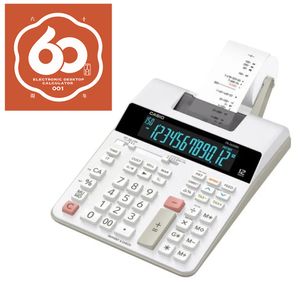 Calculadora com Impressão 12 Dígitos FR-2650RC Branca - Casio