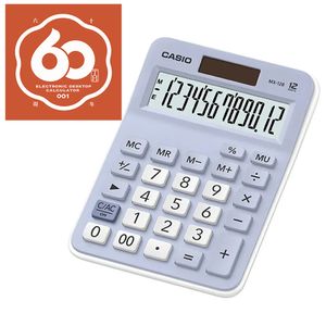 Calculadora de Mesa Casio 12 Dígitos Azul - MX-12B-LB-W-DC