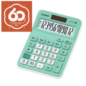 Calculadora de Mesa Casio 12 Dígitos Verde - MX-12B-GN-W-DC