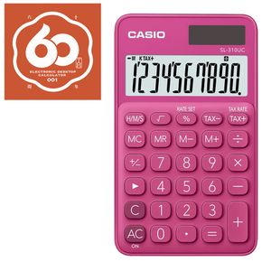 Calculadora Casio Bolso 10 Dígitos Sl-310uc-Rd-W-Dc - Pink