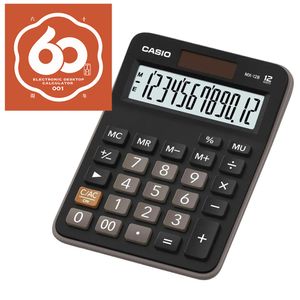 Calculadora Casio de Mesa 12 Dig Ms-20uc-Bk-W-D
