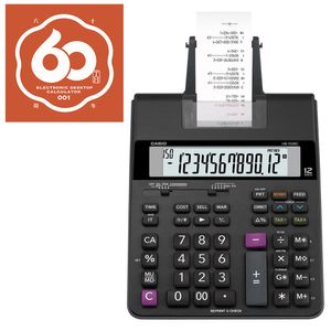 Calculadora com Impressão 12 Dígitos HR-150RC Preto - Casio