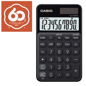 Calculadora Casio Bolso 10 Dígitos Sl-310uc-Bk-W-Dc - Preta